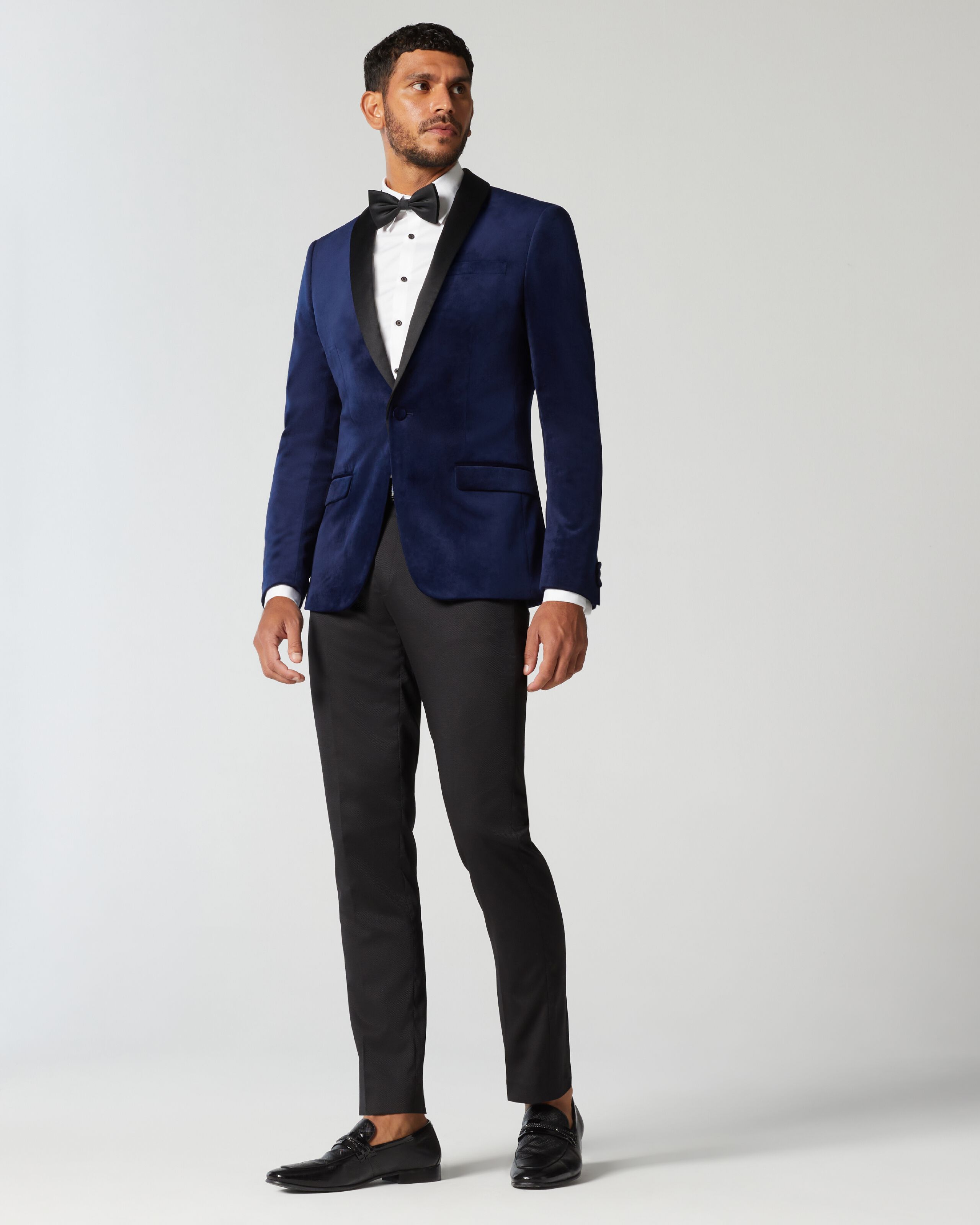 Dark blue jacket cheap with black pants